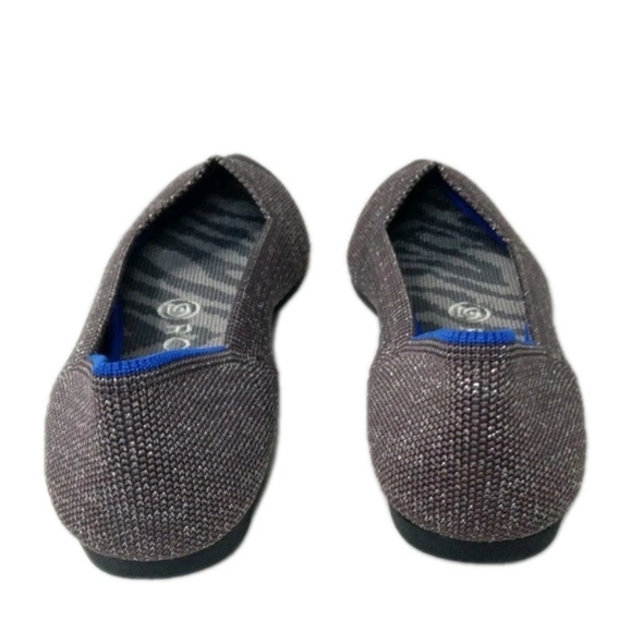 Rothy's The Point Captoe Flats Shoes Women's Size 7 Twilight Metallic Brown - Picture 7 of 10